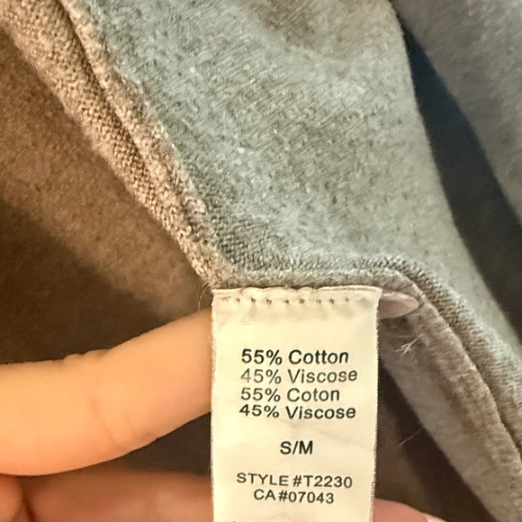 Dreamers Light Gray Open Front Cardigan - Picture 2 of 4